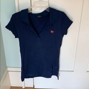 Navy blue collard shirt